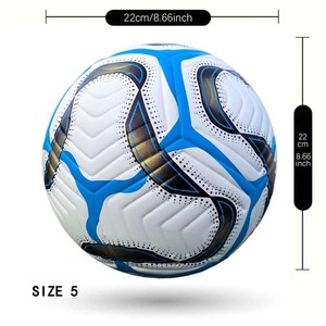 Ballon de football de Match professionnel SIZE5 de haute qualité pour adultes entraînement en plein air Football à vessie en butyle souple en PU résistant à l'usure - Product Image 5