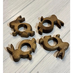 Rond de serviette en bois naturel fait à la main pour les mariages Rond de serviette en bois pour hommes Prix bas - Product Image 6