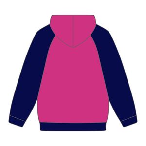 Sudadera con capucha de manga raglán Delta Psi Rho Sorority Rosa 80 algodón 20 Poly año de fundación 2020 vida griega ropa informal con capucha - Product Image 3