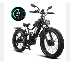Meilleur fournisseur de vélos électriques à double moteur 5000W d'origine pour adultes, 52 MPH avec batterie 60V 32AH - Product Image 3