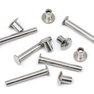 Rivet semi-tubulaire à tête ronde en acier inoxydable sur mesure M2-M8 Grade 4 Norme DIN pour ceinture en cuir - Product Image 1