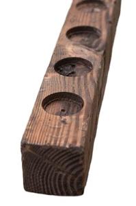 Acacia Wood Home Rustic Handmade Crafts Home Decor <b>Candlestick</b> <b>Wooden</b> Candle Cup Stand Candle Jars Scented Candle - Product Image 3