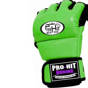 Équipement de boxe professionnel avec logo imprimé personnalisé Gants MMA en cuir Gants MMA durables en cuir avec demi-doigt - Product Image 4