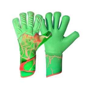 Gants de gardien de but professionnels de haute qualité, rembourrage double couche, design haute adhérence, cuir respirant, légers, doigts entièrement protégés - Product Image 1