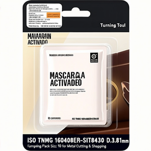 Plaquettes de tournage indexables ISO TNMG 160408ER-SIT8430 D.3.81mm revêtues PVD, lot de 10, pour la coupe et le façonnage des métaux - Product Image 2