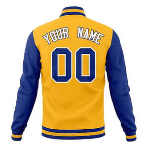 Chaqueta de invierno personalizada Varsity Lettermen, chaqueta universitaria de béisbol con mangas de cuero de alta calidad para hombres - Product Image 3