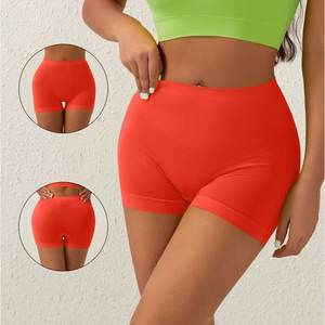 Shorts Bermuda taille mi-haute, contrôle du ventre, 100% coton respirant, pour la salle de sport, le yoga, la course à pied, l'entraînement, la danse - Product Image 5