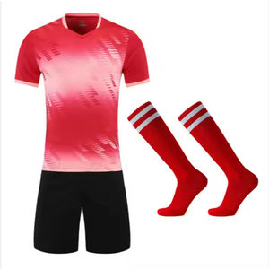 Nouvel ensemble de maillot de football pour hommes adultes, entraînement sportif, 100% polyester, manches courtes, respirant, léger, séchage rapide, uniforme - Product Image 5