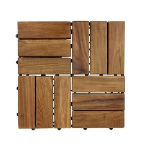 Dalles de terrasse en bois d'acacia du Vietnam, à emboîtement, antidérapantes, imperméables, design contemporain, finition mate, traitement de surface à l'huile pour - Product Image 6