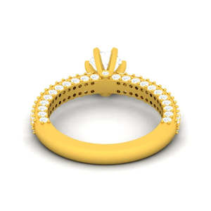 Anillo de corte princesa de circonita cúbica de Plata de Ley 925 al por mayor diseño geométrico con rodio o chapado en oro ajuste invisible de claridad SI - Product Image 2