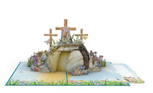 การ์ดอวยพรป๊อปอัพ3D วันหยุดอีสเตอร์เขาออกแบบให้สูงขึ้นพิมพ์ลายได้ตามต้องการในเวียดนามอุตสาหกรรมศิลปะกระดาษกลอสอุตสาหกรรมด้วย UV - Product Image 4