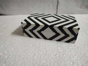 Trang trí nội thất bằng gỗ thủ công mỹ nghệ đen trắng Tam giác nghệ thuật lưu trữ tổ chức hộp - Product Image 2