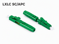 Connecteur rapide à fibre optique SC LXLC monomode pour l'installation de câbles FTTH, solution de réseau optique