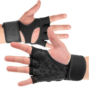 Guantes de Levantamiento de Pesas Harry Johnson HJP-00, Medios Dedos, Material de Neopreno, Transpirables, Correa de Muñeca Ajustable con Cierre de Hebilla - Product Image 5