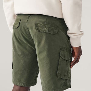 Pantalones cortos Cargo informales de cintura media para hombre de verano estilo callejero ecológico de secado rápido transpirable personalizable colores sólidos - Product Image 3