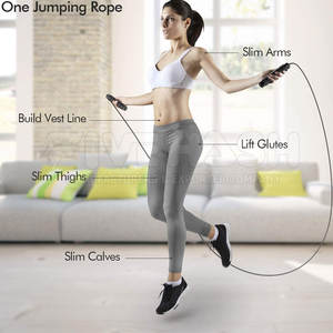 Cuerdas para Saltar, Cuerda de Entrenamiento de Material Duradero, Longitud Ajustable, Agarre Fácil, Cuerdas para Ejercicio Diario - Product Image 5