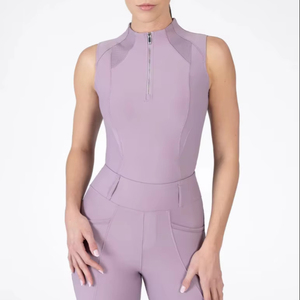 Camiseta Interior de Equitación para Mujer al por Mayor, Tejido de Alto Rendimiento, Sin Mangas, Transpirable, Top de Equitación - Product Image 1