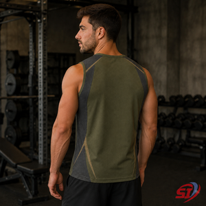 Camiseta sin mangas de malla para gimnasio para hombre, de primera calidad, para entrenamiento, del fabricante - Product Image 3