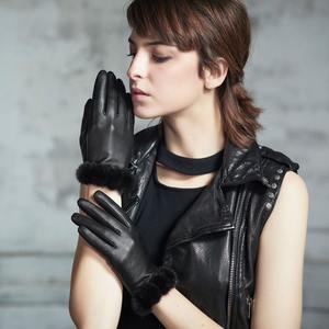 Vente en gros de gants d'hiver en cuir personnalisés pour dames gants d'habillage personnalisés - Product Image 6