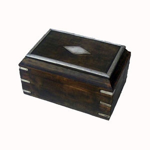 Cajas de madera decorativas de calidad superior, caja de madera de diseño moderno, caja de espacio de almacenamiento chapada antigua para decoración del hogar al por mayor - Product Image 4