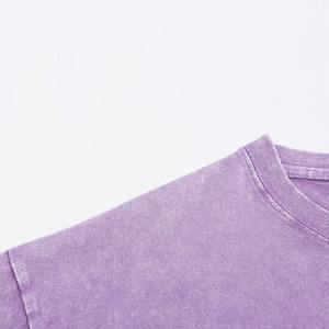 Unisex diseño personalizado 100% algodón 270gsm peso pesado Vintage Batik lavado cuello redondo manga corta Camiseta venta camisetas para hombres - Product Image 6