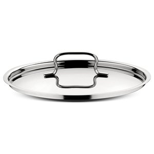 Lagostina SFIZIOSA 18cm Stainless Steel <b>Cookware</b> Part Polished Chrome Pot Lid 010740060118 - Product Image 1