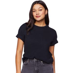 T-shirts pour femmes de haute qualité, col rond, design personnalisé, uni, best-seller, coupe classique confortable, 100% coton - Product Image 1