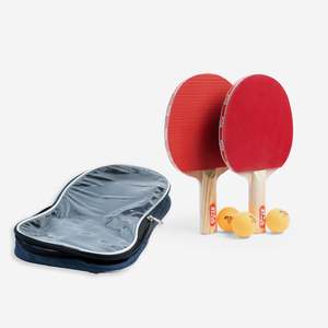 Set de Tenis de Mesa Profesional Stag Iconic 1 Star, 2 Raquetas de Madera, 3 Pelotas de Goma ABS, Cubierta de Fibra de Carbono, Certificado por la ITTF - Product Image 3