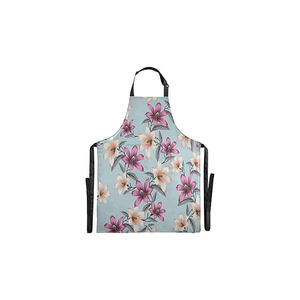 Delantal de cocina estampado sin mangas con logotipo personalizado de algodón 100% de alta calidad a la venta - Product Image 6