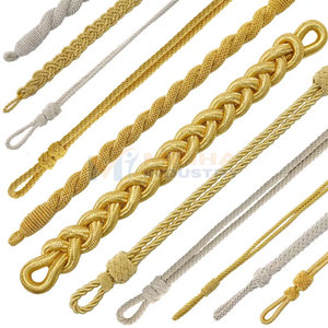 Cordones Decorativos para Sombreros, Accesorios de Borlas Trenzadas para Uniformes y Chaquetas de Disfraces, Elegantes Cordones Trenzados para Sombreros - Product Image 4