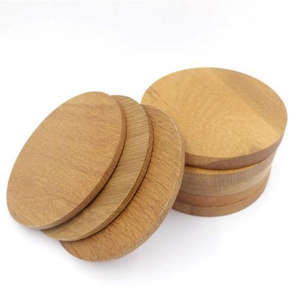 Christmas Housewarming Acacia Wood <b>Drinks</b> <b>Coasters</b> for Home Office Wood <b>Coaster</b> for Cups Mats & Pads - Product Image 1