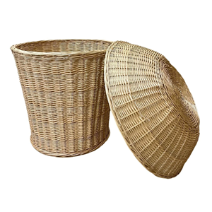 ตะกร้าจัดแสดงแบบพื้นฐาน ตะกร้าหวายพร้อมช่องใส่ของ สำหรับใส่ขนมปัง ผลไม้ เหมาะสำหรับร้านค้า ร้านขายของชำ และใช้ในบ้าน จากเวียดนาม - Product Image 2