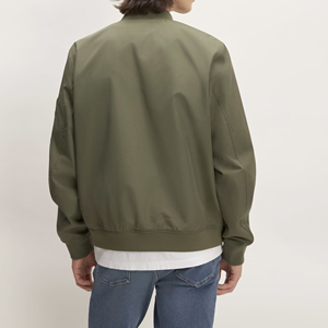 Solid Color New Arrival Canvas Bomber <b>Jacket</b> High Quality Hooded Windproof Customizable Winter <b>Jacket</b> for Men OEM Service - Product Image 5