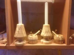 Portavelas de Madera Ecológico Hecho a Mano para Hotel, Restaurante, Hogar y Uso Navideño con Base Estable y Resistente y Alta Calidad - Product Image 2