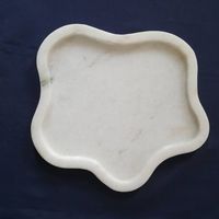 Bol décoratif en marbre rouge cramoisi avec plateau de service de luxe au design côtelé pour la maison et le bureau VENTE CHAUDE