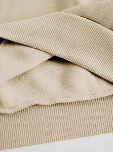 Sudadera informal de gran tamaño para mujer, pulóver, Tops, manga larga, cuello redondo, capucha, 100% algodón, forro sólido para primavera e invierno - Product Image 3