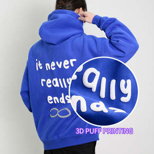 Sweat-shirts unisexes en coton lourd de qualité supérieure, brodés, surdimensionnés, 320 GSM, confortables, durables, écologiques, vêtements décontractés - Product Image 4