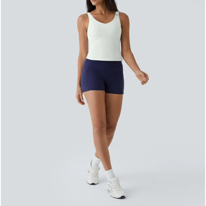 Camiseta sin Mangas Básica para Mujer, de Poliéster, Tejida, Transpirable, Acanalada, sin Costuras, para Ejercicio, Yoga, con Logotipo Frontal, de Secado Rápido y Ecológica - Product Image 6