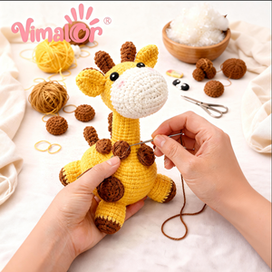 Wholesale Hot Sales TOFOAM Brand Kids Toys Giraffe DIY Animal Doll Crochet Starter Kit for 7+ Years CE Certified Detailed