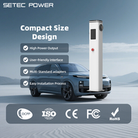 Chargeur vertical pour véhicules électriques de niveau 2, 11 kW, AC, résistant aux intempéries, type 1/type 2, station de recharge pour véhicules électriques