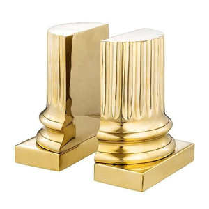 Sujetalibros de mármol personalizados al por mayor, organizador de escritorio decorativo de metal para libros, decoración del hogar, sujetalibros, estante para uso en la oficina - Product Image 3