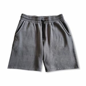 กางเกงขาสั้นผู้ชายผ้าฝ้าย100% เอวยางยืดดีไซน์ล่าสุดย้อมสีเรียบ - Product Image 2