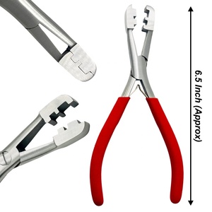 Professional 4mm/6mm Hair <b>Extension</b> Pliers – Stainless Steel Micro/Nano Ring <b>Bead</b> Crimping Tool Wholesale with Customise Logo - Product Image 1