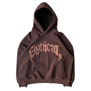 Sweat-shirts à capuche surdimensionnés personnalisés avec logo en relief 3D, prix responsable, 100% coton, design personnalisé, sweat-shirts à capuche pour hommes - Product Image 4