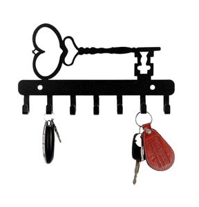 Porte-clés mural en forme de guitare Porte-clés décoratif mural pour maison et chambre d'hôtel Crochets en métal de haute qualité - Product Image 3