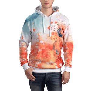 Venta al por mayor de sudaderas con capucha de sublimación para hombres OEM servicios venta al por mayor sudaderas con capucha de logotipo de impresión personalizada para hombres - Product Image 6