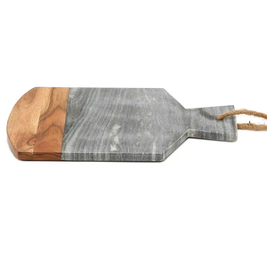 Grande planche à découper ronde en bois d'acacia durable, multifonctionnelle, pour la découpe et le service en cuisine - Product Image 1