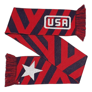 Wholesale Custom Jacquard Knitted Traditional <b>Scarf</b> with Tassel Club Fan Football <b>Scarf</b> on Sale - Product Image 6