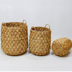 Panier en jacinthe d'eau naturelle fait à la main Artex Dong Thap, boîtes cadeaux en osier décoratives pour une organisation élégante de la maison - Product Image 6