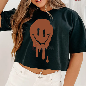 2025 New Fashion Women's Crop <b>Top</b> High Quality Custom Logo OEM T Shirt Eco-Friendly Crop Tee - Product Image 2